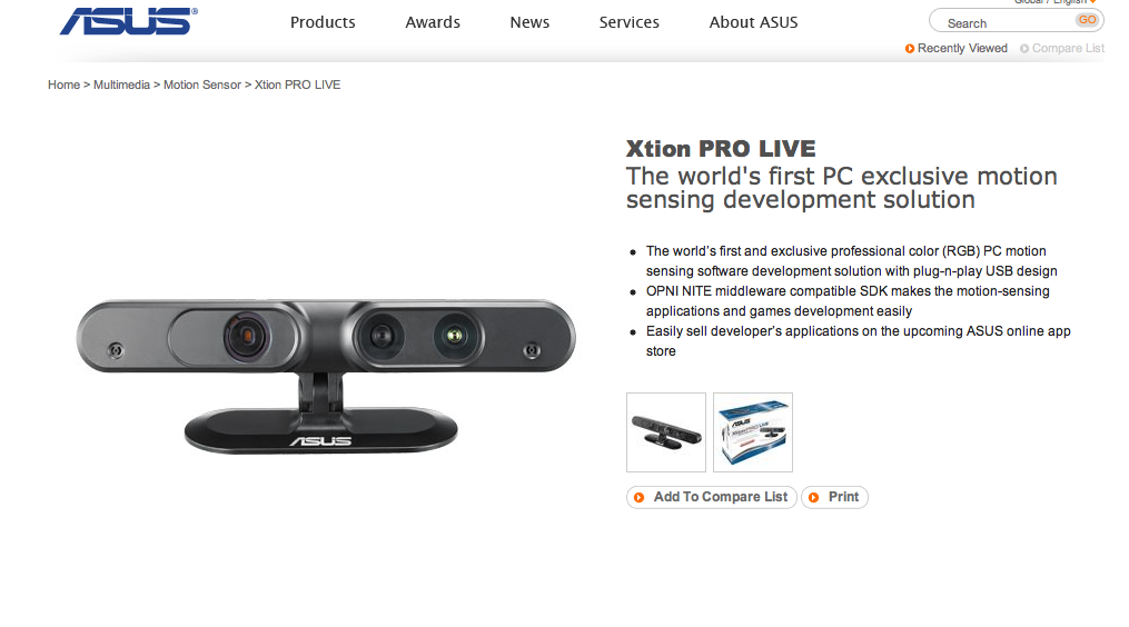 Xtion Pro LIVE